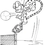 coloriage Marsupilami pour enfant