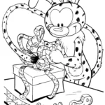 coloriage Marsupilami pour enfant de 3 ans