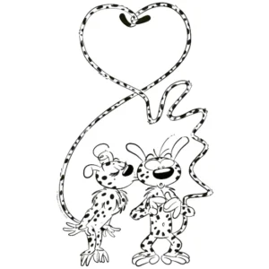 coloriage Marsupilami pour enfant de 10 ans