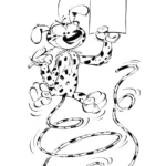 coloriage Marsupilami a colorier en ligne