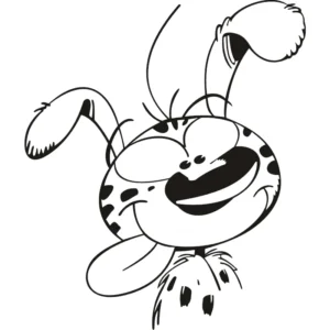 coloriage Marsupilami pour enfant à imprimer