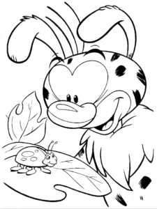 coloriage Marsupilami a dessiner en ligne