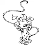 imprimer coloriage Marsupilami