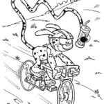 coloriage Marsupilami pour enfants a imprimer gratuit
