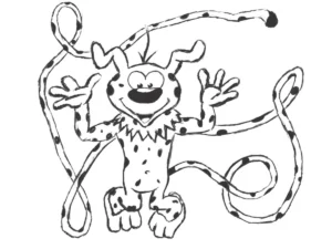 coloriage Marsupilami a colorier en ligne gratuitement
