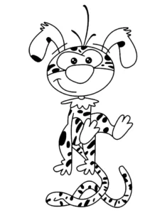 coloriage Marsupilami pour enfant gratuit