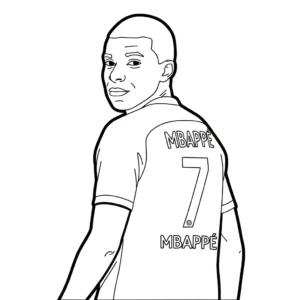 coloriage Mbappé et dessins