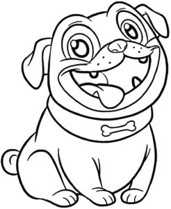 coloriage Puppy Dog Pals à imprimer pour enfant de 2 ans