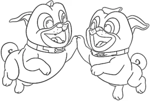 coloriage Puppy Dog Pals pour enfant