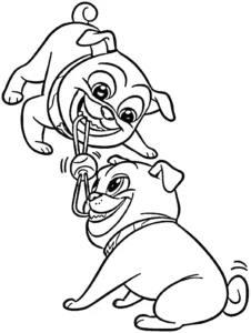 coloriage Puppy Dog Pals de pour enfants