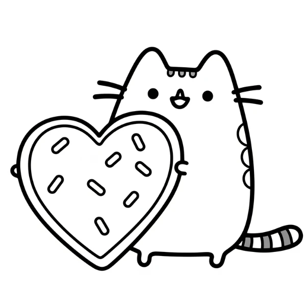 Tranh tô màu Pusheen
