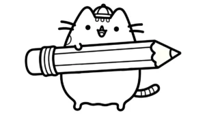 coloriage Pusheen a colorier en ligne gratuitement