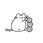 coloriage Pusheen à imprimer pour enfant de 7 ans