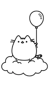coloriage Pusheen pour bebe a imprimer