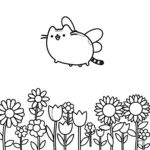 coloriage Pusheen pour enfants à télécharger