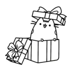 coloriage Pusheen à imprimer pour enfants