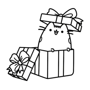 coloriage Pusheen à imprimer pour enfants