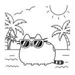 coloriage Pusheen pour enfants a imprimer gratuit