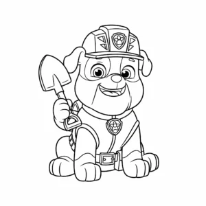 coloriage Ruben le constructeur à imprimer pdf gratuit