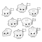 coloriage Shopkins à imprimer kawaii