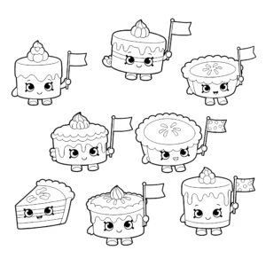 coloriage Shopkins à imprimer kawaii
