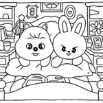coloriage Skzoo a imprimer pour enfant de 4 ans