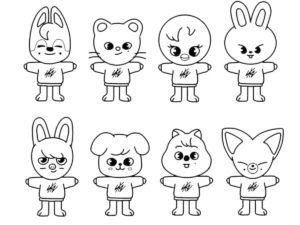 coloriage Skzoo à imprimer pdf gratuit
