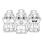 coloriage Steal a Brainrot à imprimer pour enfant de 2 ans