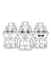 coloriage Steal a Brainrot à imprimer pour enfant de 2 ans