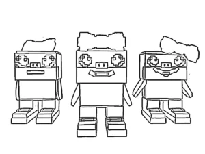 coloriage Steal a Brainrot à imprimer pour enfant de 10 ans