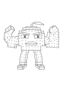 coloriage Steal a Brainrot à imprimer kawaii