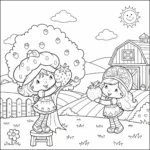 imprimer coloriage Strawberry Shortcake pour enfant
