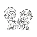 coloriage Strawberry Shortcake et apprentissage
