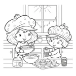 coloriage Strawberry Shortcake à imprimer gratuitement