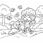 imprimer coloriage Strawberry Shortcake gratuit