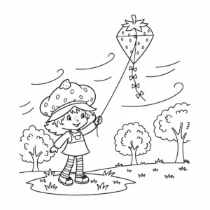 coloriage Strawberry Shortcake pour enfant