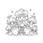 coloriage Strawberry Shortcake pour enfants