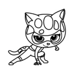 imprimer coloriage Superkitties gratuit