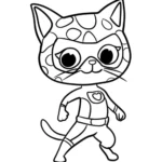 coloriage Superkitties a colorier en ligne gratuitement