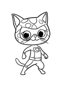 coloriage Superkitties a colorier en ligne gratuitement