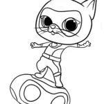 coloriage Superkitties educatif pour enfant