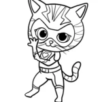 coloriage Superkitties gratuit à imprimer