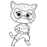 coloriage Superkitties à imprimer pdf gratuit