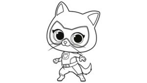 coloriage Superkitties a imprimer gratuit
