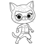 coloriage Superkitties pour enfant
