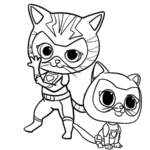 coloriage Superkitties gratuit en ligne