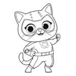 coloriage Superkitties pour enfants à télécharger