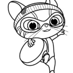 coloriage Superkitties pour enfants à imprimer