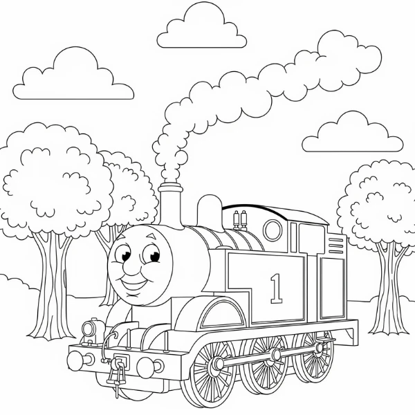 Tranh tô màu Thomas et Ses Amis