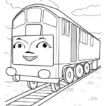 coloriage Thomas et Ses Amis a colorier en ligne